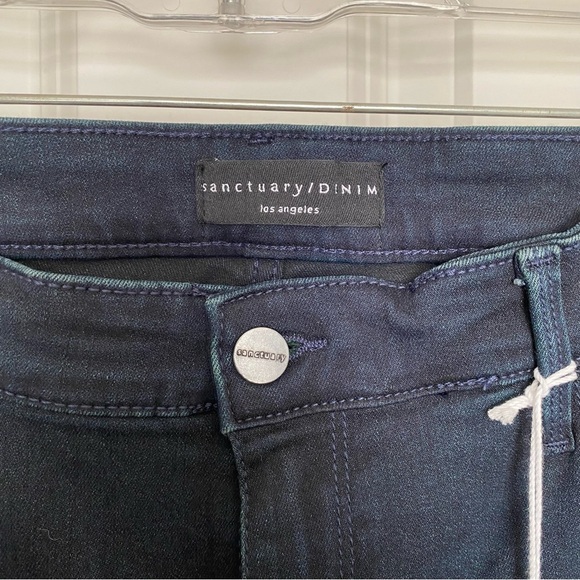 Sanctuary High Rise Demi Boot Flare Jeans in Nighthawk Size 18W - Picture 4 of 11